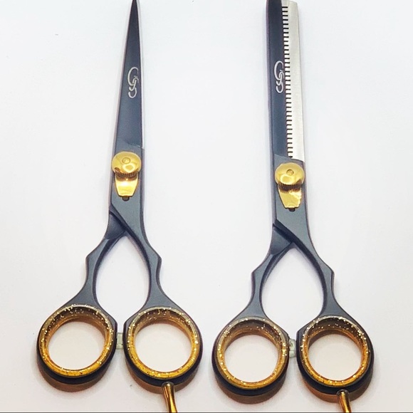 Barber Scissors Set Cutting and Thinning Japanese - Picture 5 of 5